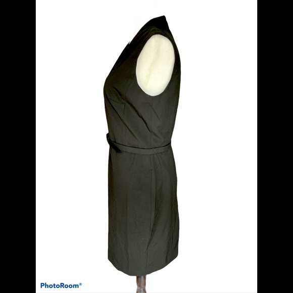 Ann Taylor THE PETITE V-NECK BELTED SHEATH DRESS - Picture 3 of 13